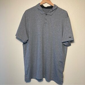 Nike Tiger Woods XL Black and White Striped Polo Shirt